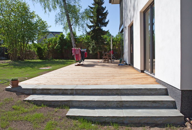 Garten Holzterrasse 